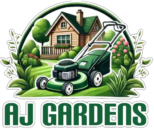 AJ Garden Maintenance logo - lawn and garden care in Papakura